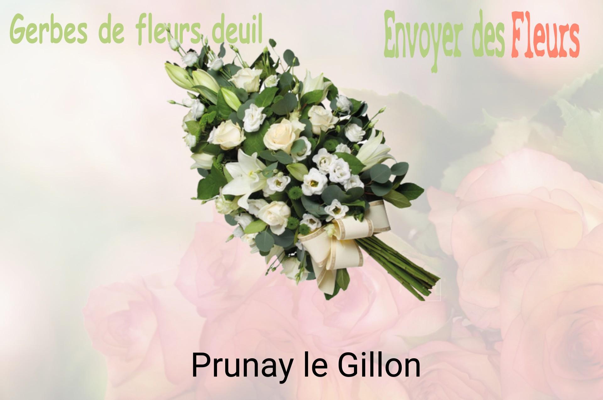Gerbe de fleurs de deuil livrée à Prunay-le-Gillon